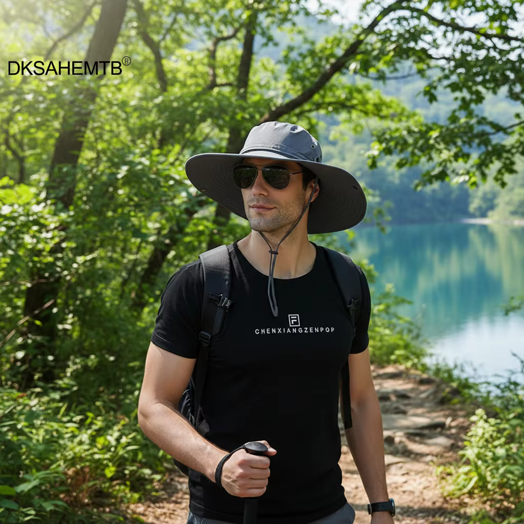 Sombrero de pesca hombre plegable impermeable con protección solar - imagen 3