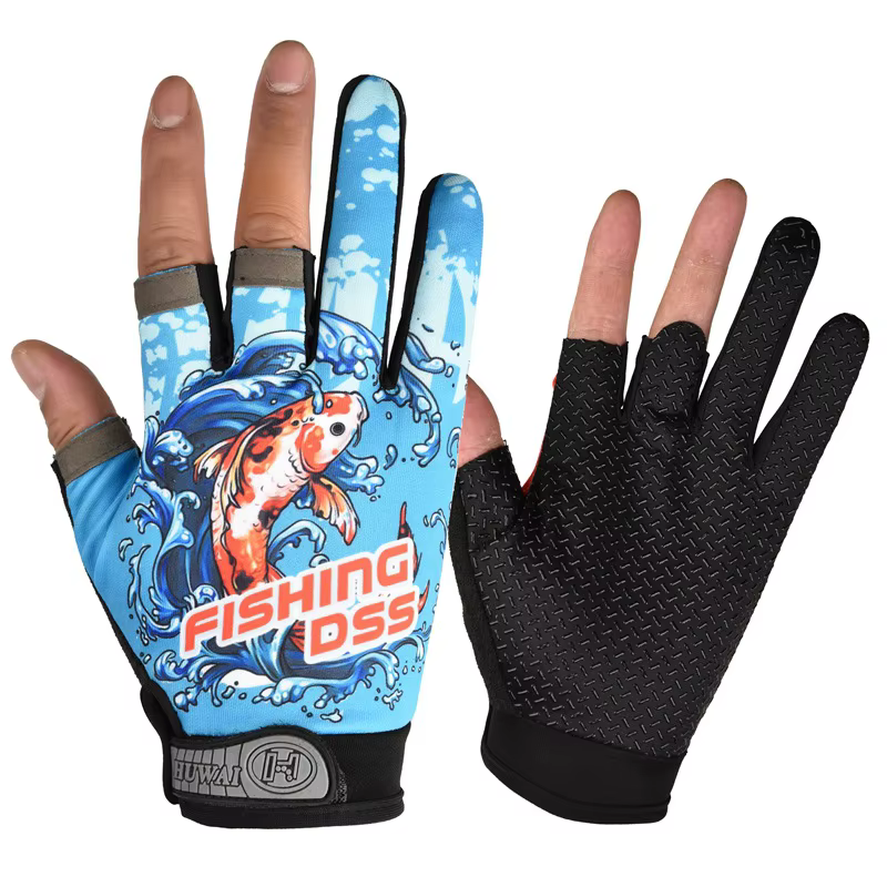 Guantes de pesca antideslizantes tres dedos protección universal - imagen 5