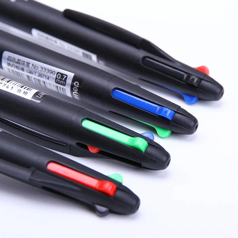 Bolígrafo multicolor 0,7mm tinta para escritura escolar: negro, azul, rojo, verde - imagen 5