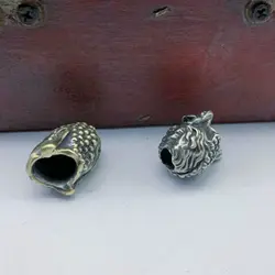 Abalorios de latón hechos a mano para pulseras y cordones