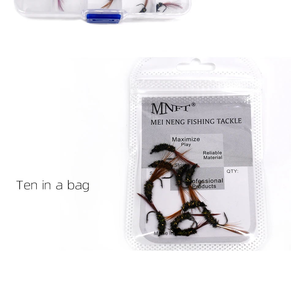 Muestra del cebo artificial MNFT para trucha