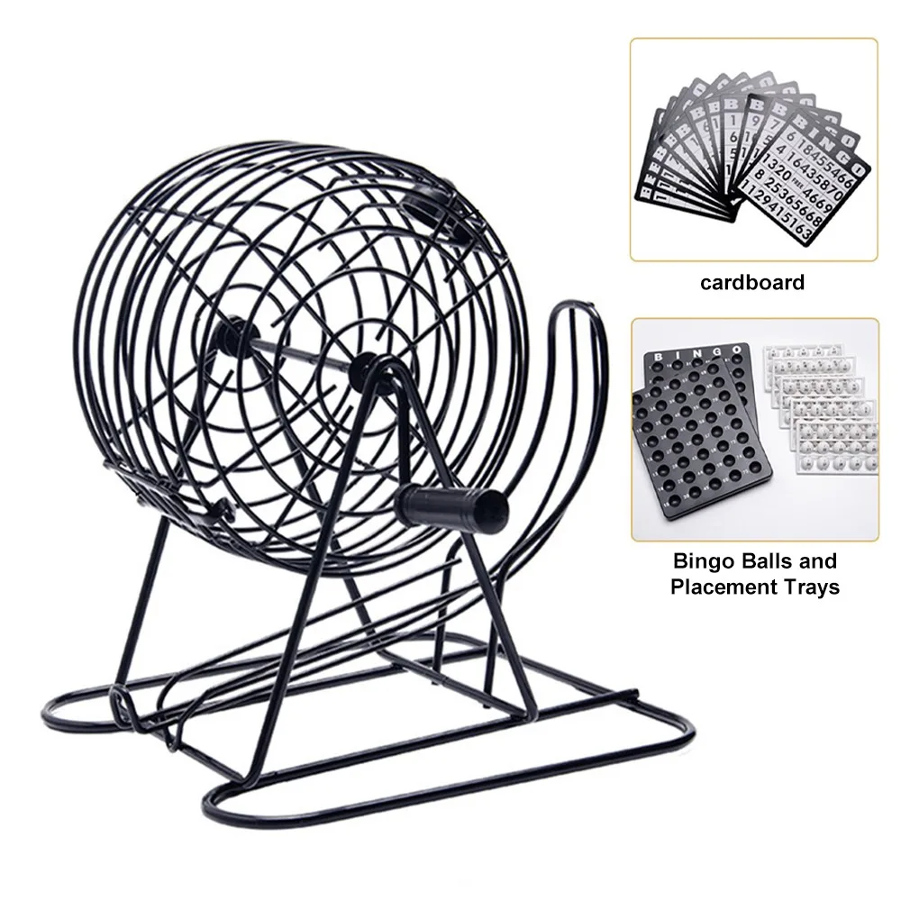 Máquina de Bingo Manivela 6" – Sorteos 75 Bolas Portátil para Fiestas - imagen 3