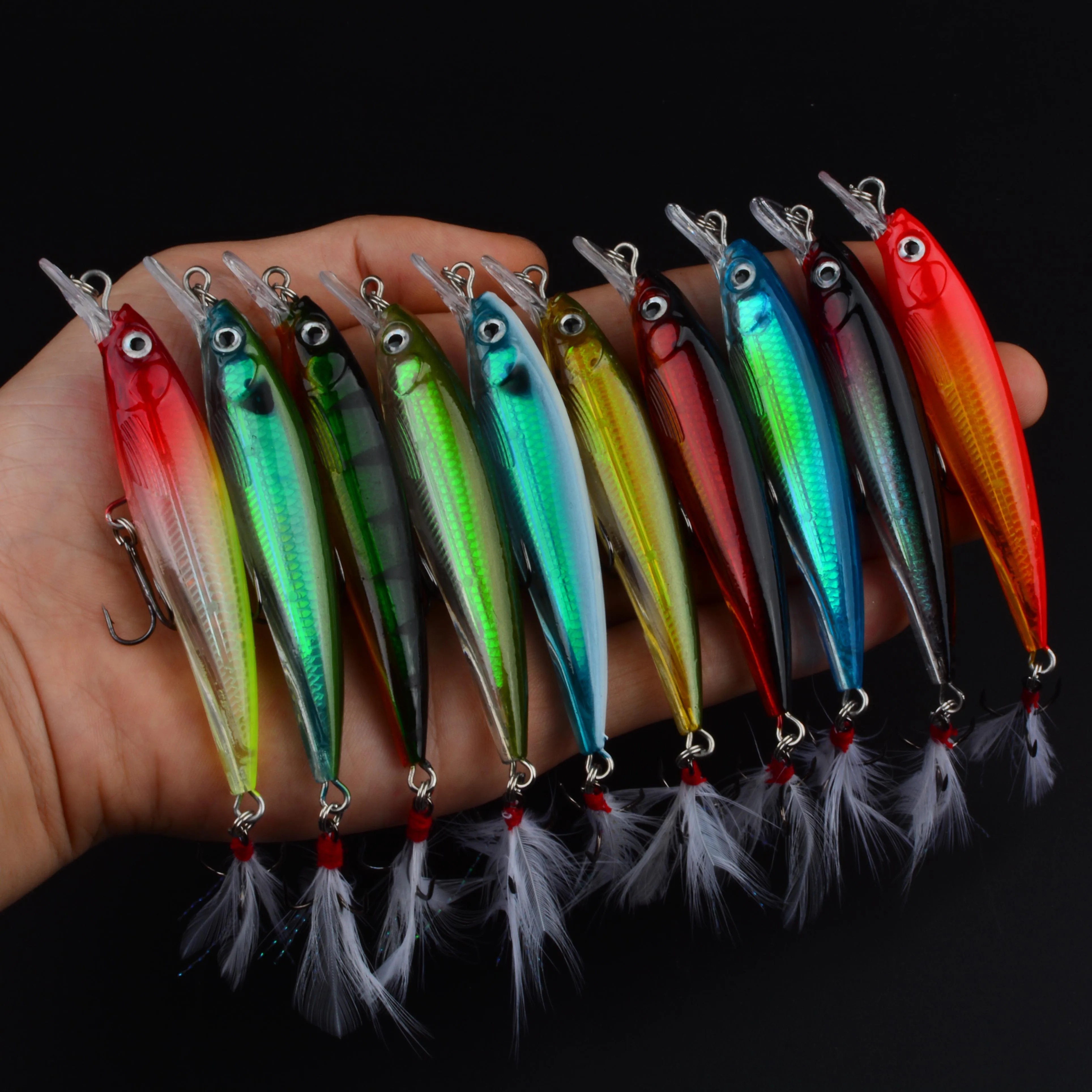 Wobbler hundido 3D para trucha y lucio - imagen 4