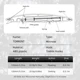 LETOYO Jerkbait Minnow hundible de largo alcance para lubina - imagen 3