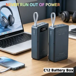 Cargador baterías con puertos USB, pantalla LCD e inalámbrica rápida