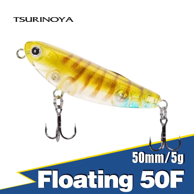 Tsurinoya DW62 Wobbler Pencil Bait Flotante 50mm 5g Lubina Trucha
