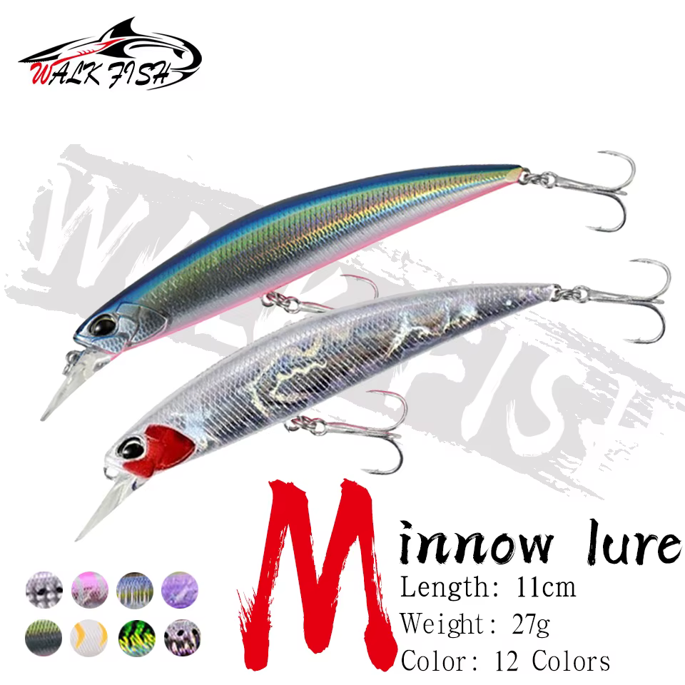 Senuelo duro de pesca Wobblers de accion