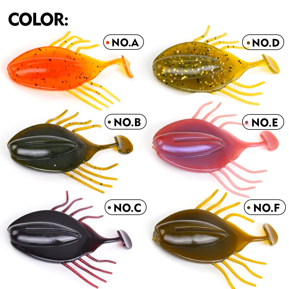 Sunlure señuelos de silicona wobbler con cola plana y tentáculos - imagen 4