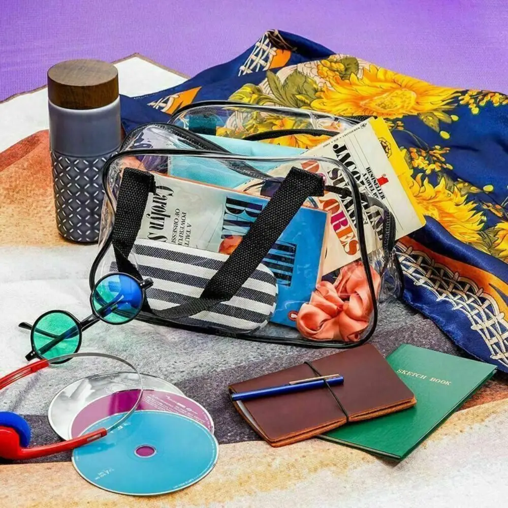 Bolsa de viaje transparente para almacenamiento y aseo en estadios - imagen 5