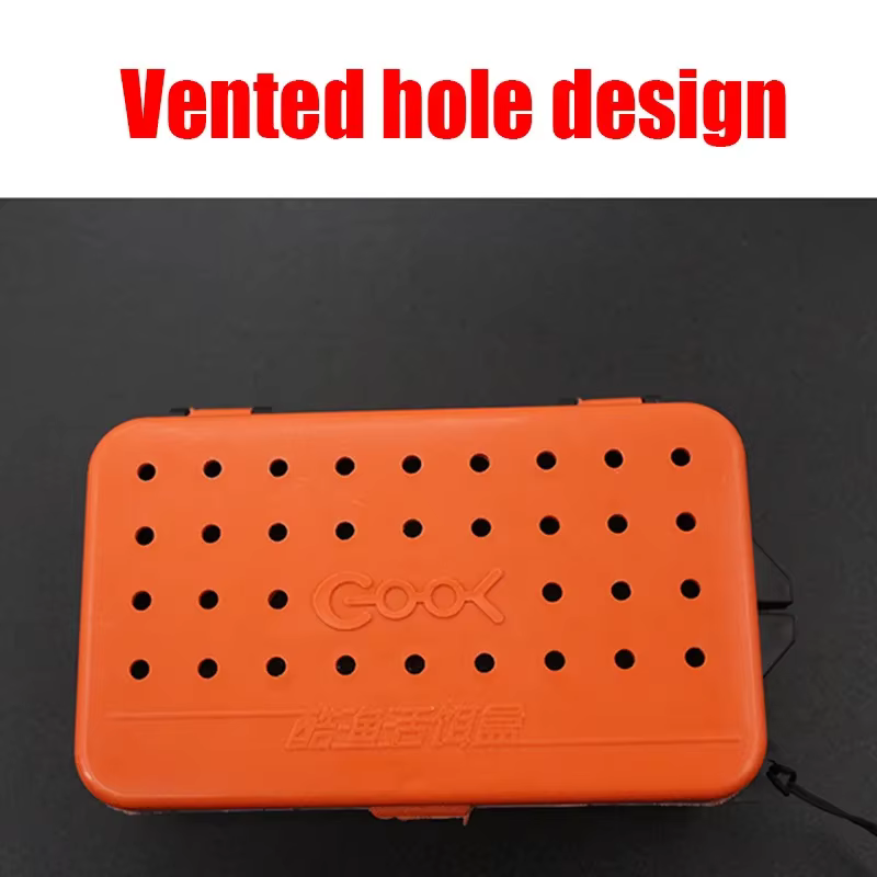 Caja transpirable resistente para cebos vivos de lombriz y sangre pesca - imagen 4