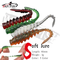 Señuelos blandos WALK FISH 61 mm – Oruga marina para lubina y trucha