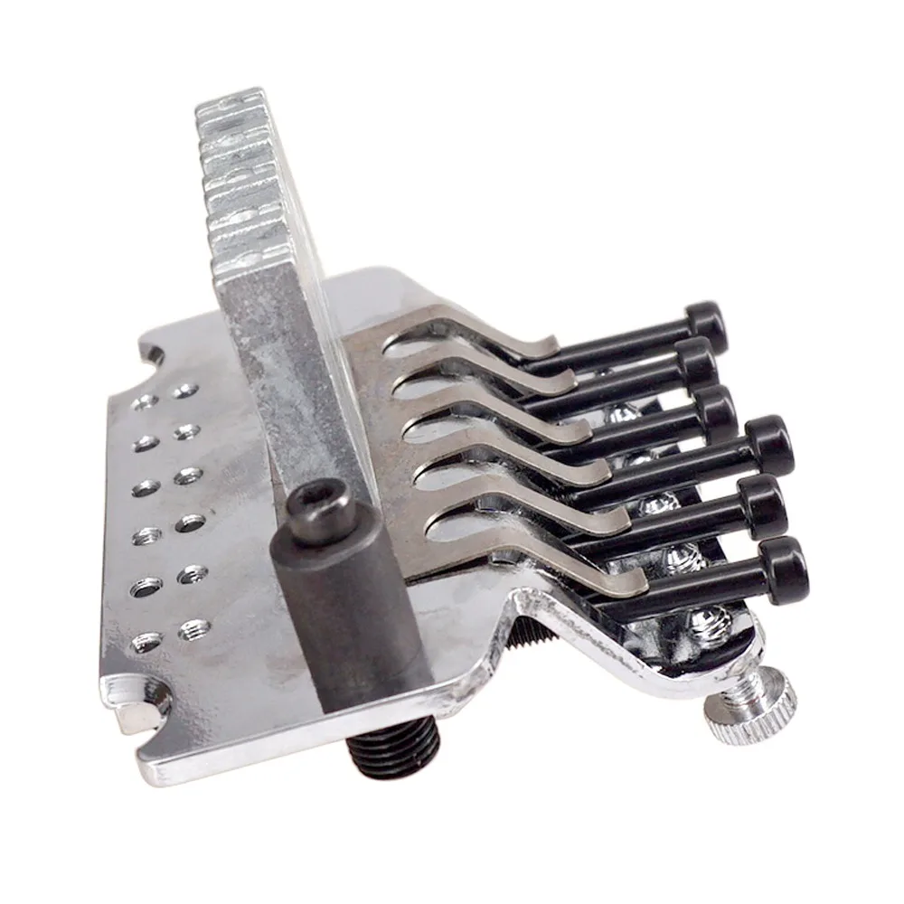 Puente de guitarra con trémolo doble bloqueo y brazo plateado/negro - imagen 2