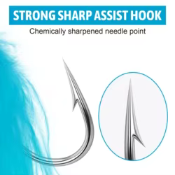 Goture Anzuelos Assist con Pluma para Slow Jigging