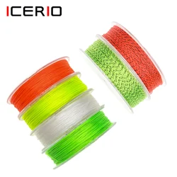 ICERIO Sedal de pesca con mosca trenzado poliéster multicolor respaldo