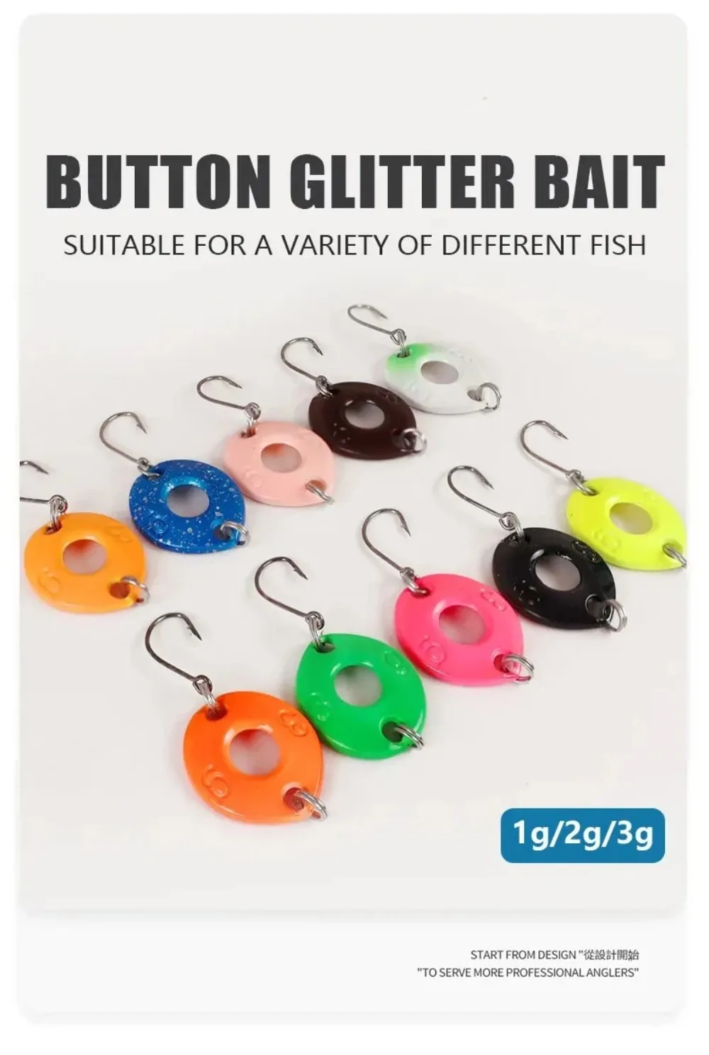Detalle del anzuelo triple reforzado y acabado brillante