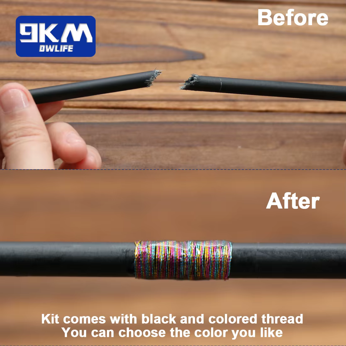 Ste Kit Reparación Cañas Pesca Fibra de Carbono – Agua Salada y Dulce - imagen 3
