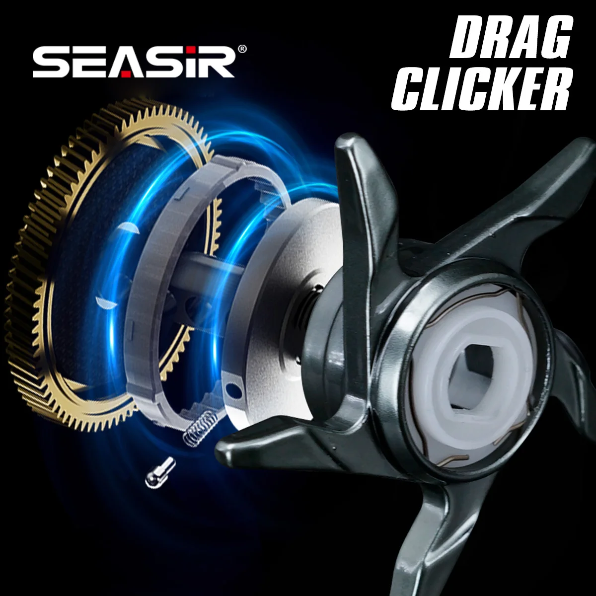 Seasir Dcast DC – Carrete baitcasting agua dulce 7,3:1 - imagen 4
