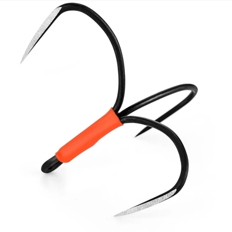 Anzuelos triples antioxidantes de acero al carbono para pesca marina - imagen 2