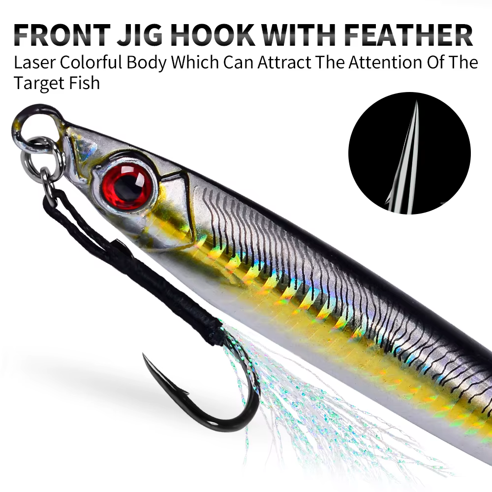 Proberos 14-80G jig hundimiento rápido‑lento – lubina costera - imagen 2