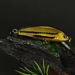 Señuelo Minnow Hundible 44mm 3g con Anzuelos Triples