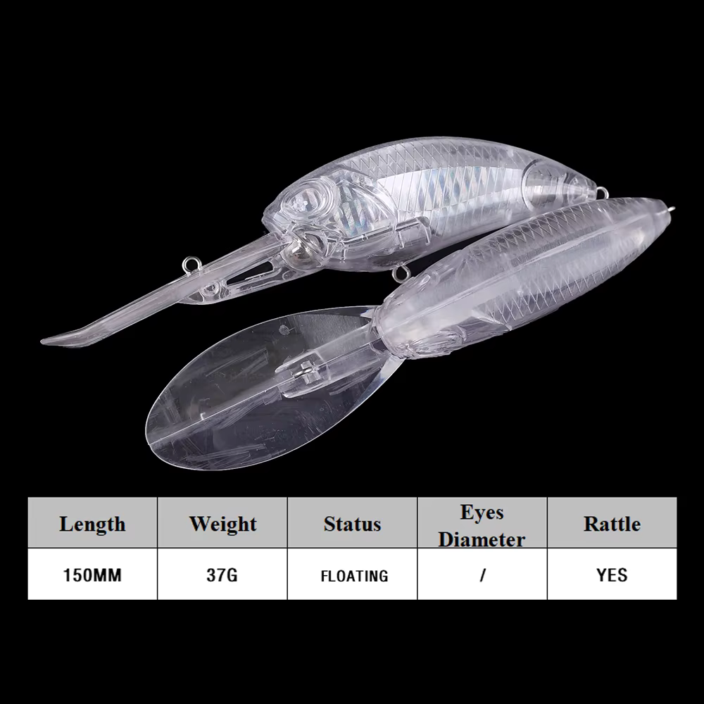 Chan'sHuang Crankbait artesano – Hoja aluminio para buceo profundo - imagen 4