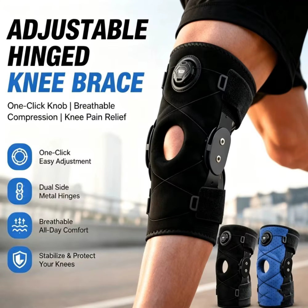 Rodillera deportiva elástica ajustable con protección de espinilla - imagen 2
