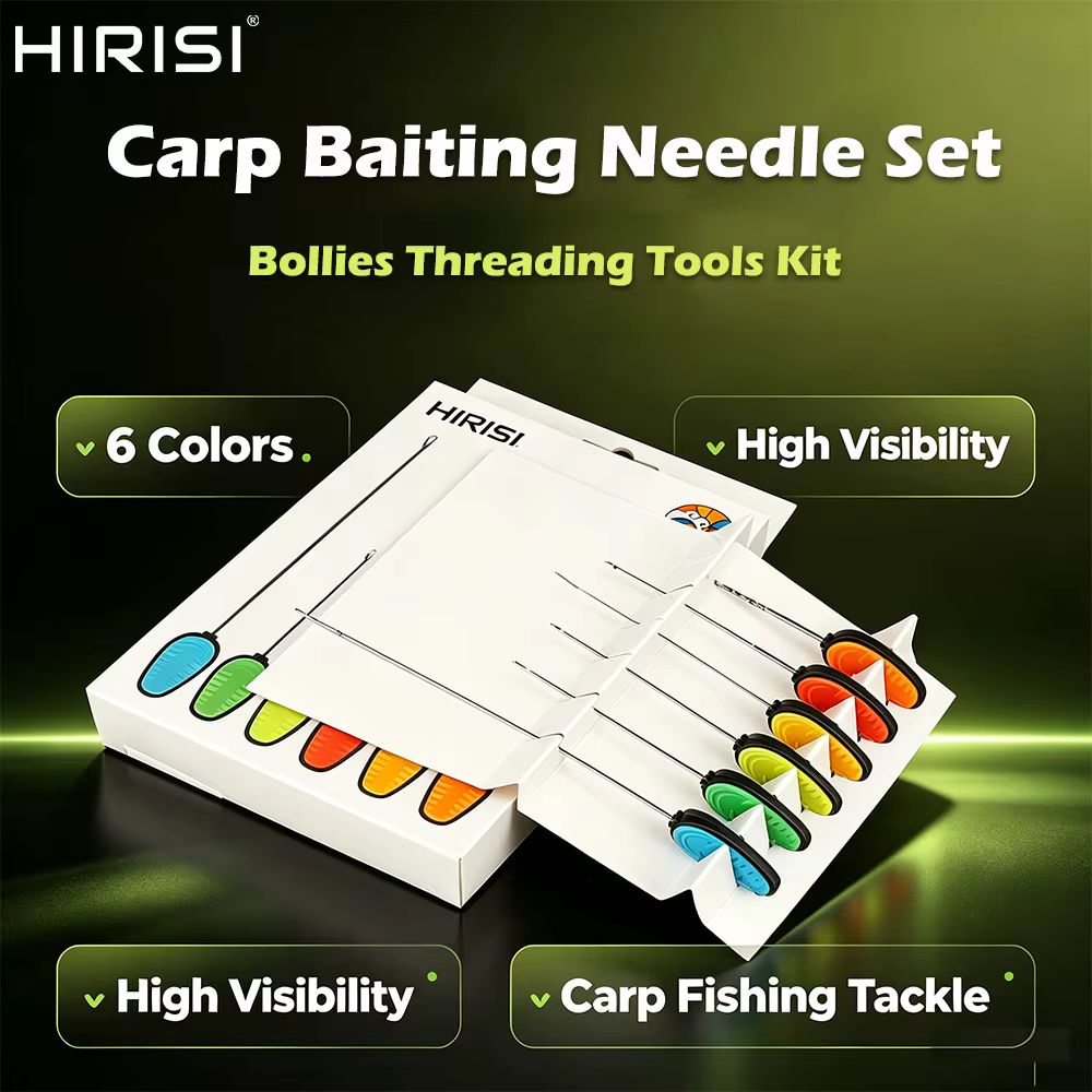 HIRISI Kit de agujas de cebado y taladro para montajes hair rig de carpa - imagen 3