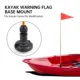 Soporte de bandera para kayak con tornillos y kit de montaje