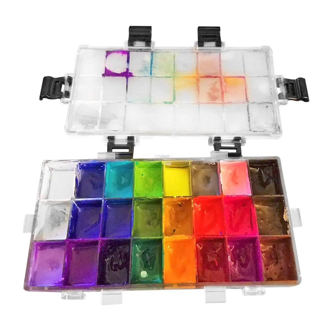 Paleta de acuarela estanca con compartimentos para pintura y mezcla - imagen 4
