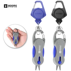 Tijeras corta trenzado Booms Fishing Mini – Acero inoxidable con bloqueo