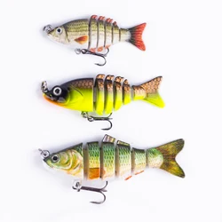 Hanlin-Mini señuelo multiarticulado crankbait biónico para lucio