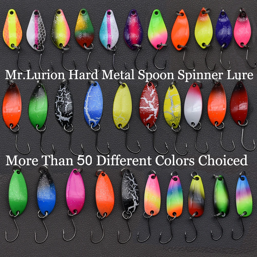MrLurion señuelo cuchara giratoria de metal para trucha y lucio