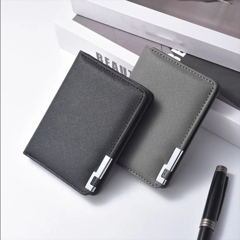Cartera retro de cuero PU para hombre con clip y tarjetero - imagen 4