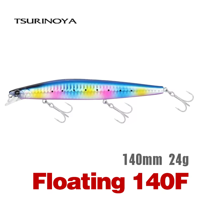 TSURINOYA STINGER 140F – Minnow flotante largo alcance tungsteno - imagen 3