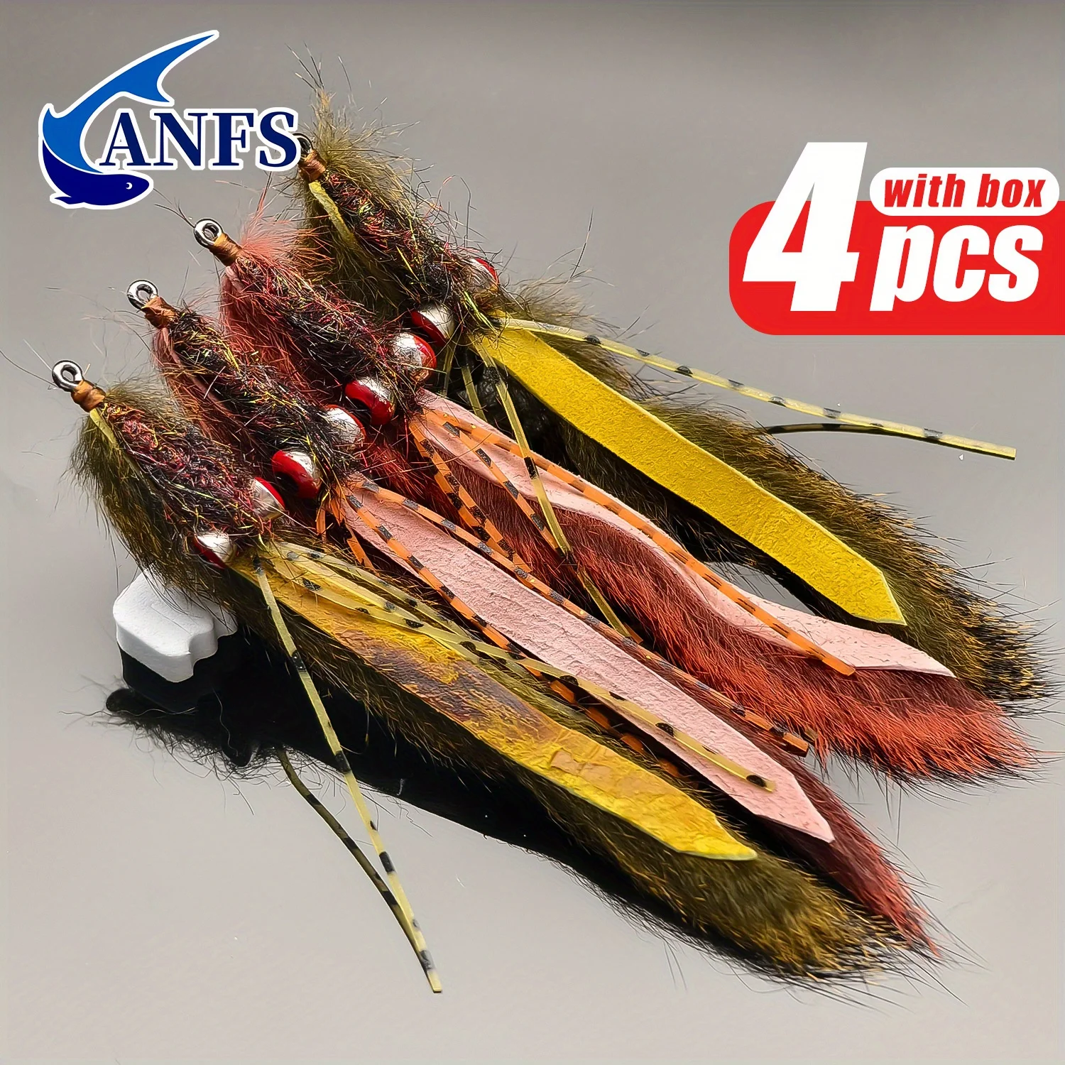 Detalle del acabado artesanal y materiales del señuelo Zonker ANFS