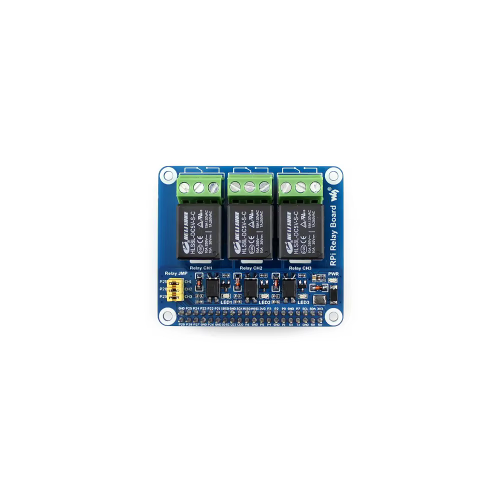 Placa Relé Waveshare para Raspberry Pi 5/4B – Hasta 5A - imagen 4
