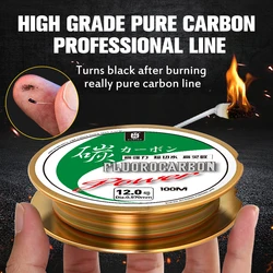 ZUKIBO Sedal fluorocarbono para carpa y pesca en agua salada
