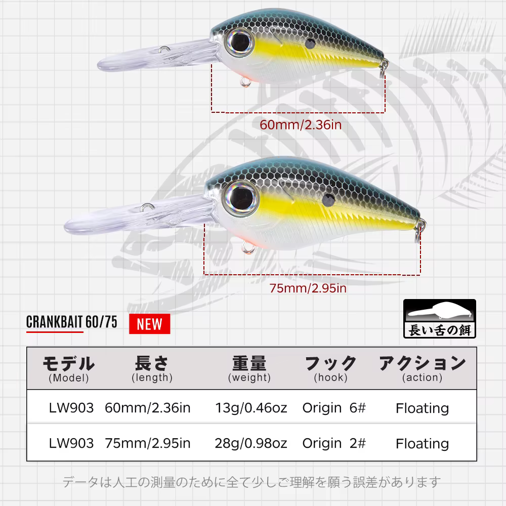 Hunthouse Wobbler 60mm – Crankbait para lubina - imagen 4