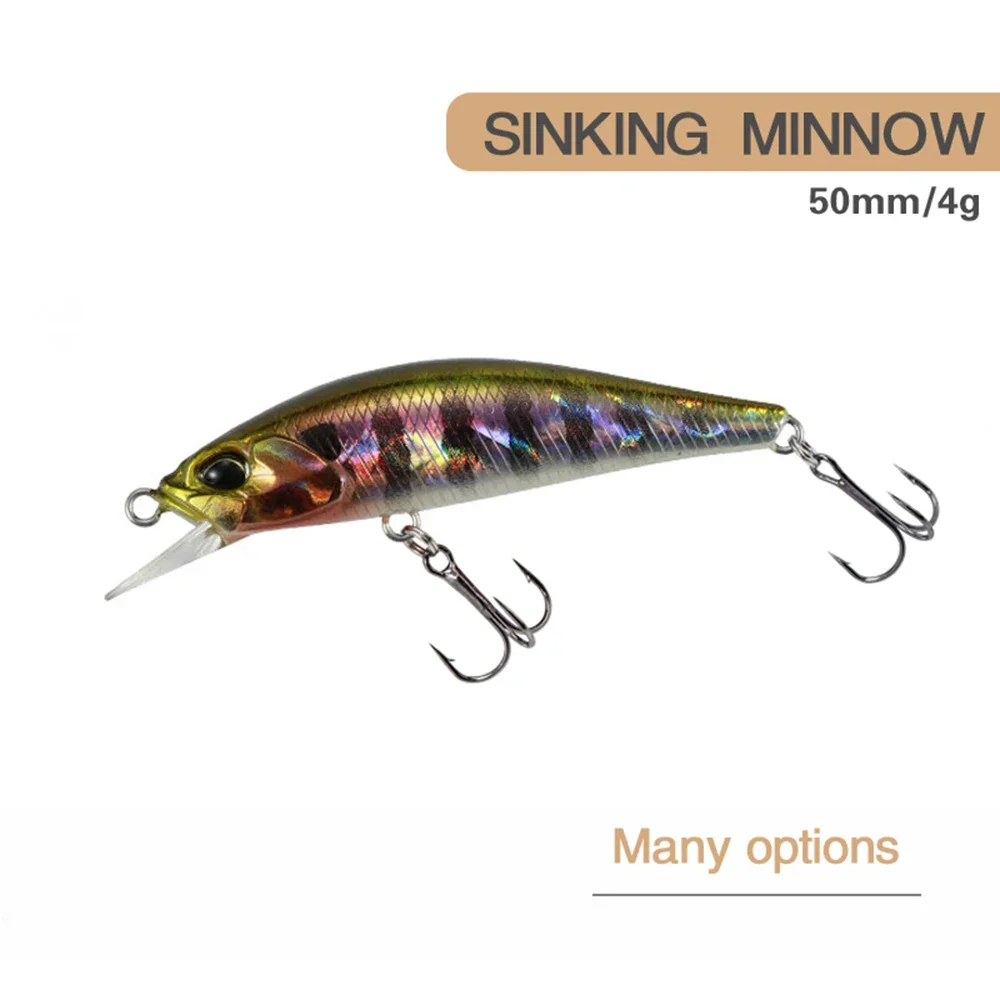 Pack de 9 señuelos Minnow Wobbler de 5 cm