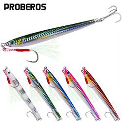 Proberos Jig Head para Mar con Anzuelo 3D Láser