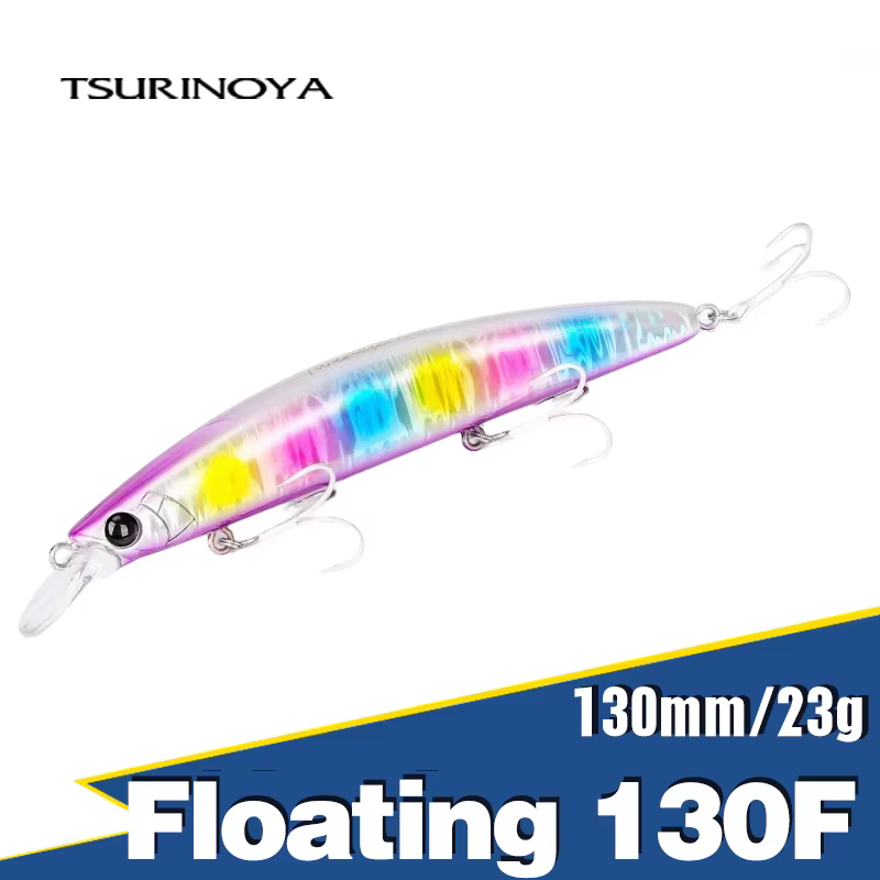 Tsurinoya 130F Minnow flotante centelleante 130mm agua salada - imagen 3