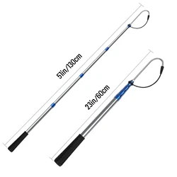 SANLIKE Gancho de Pesca Telescópico ligero y afilado para agua salada