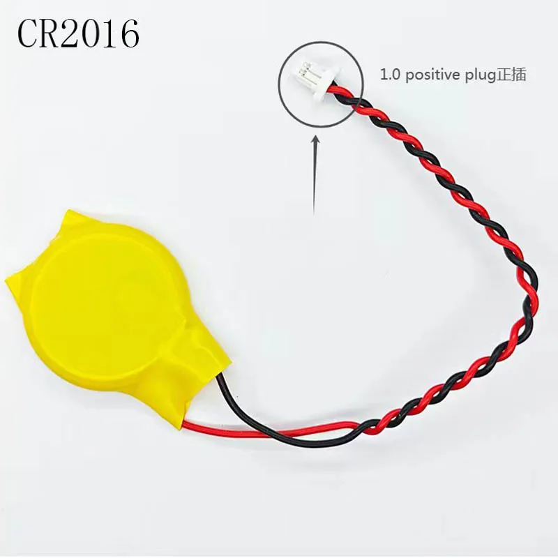 Batería CR2016 con cable de 2 pines y conector
