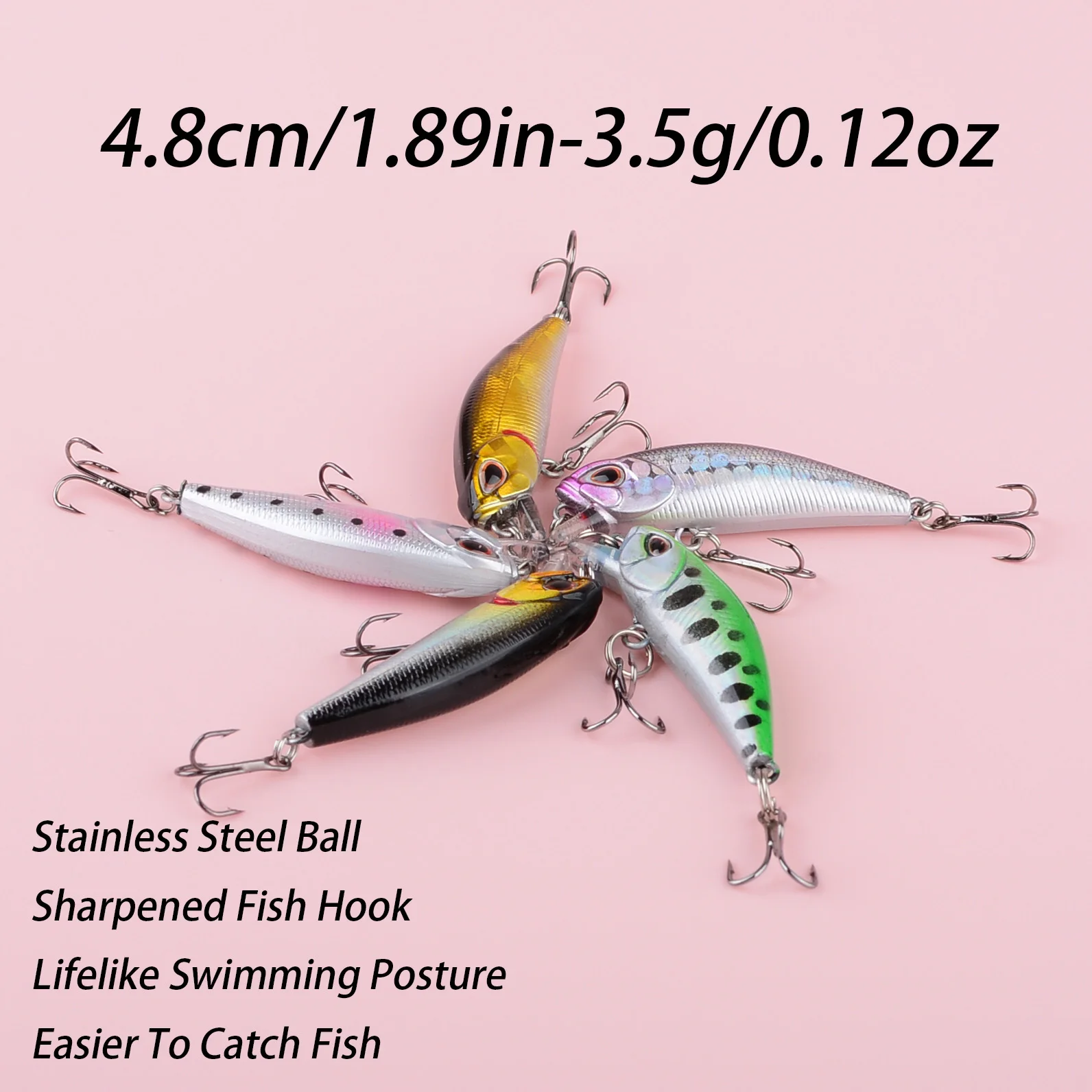 Detalle del señuelo minnow