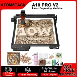 ATOMSTACK A10 PRO V2 Grabador láser profesional para madera y metal