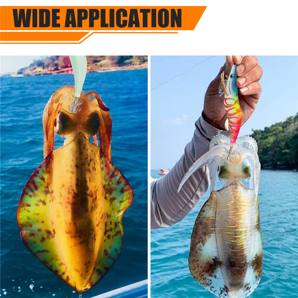 Egi Jig Calamar Luminoso – Sonajero con vaina sepia para agua salada - imagen 4