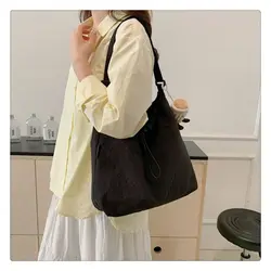 Bolso bandolera de nylon mujer moderno – gran capacidad color liso