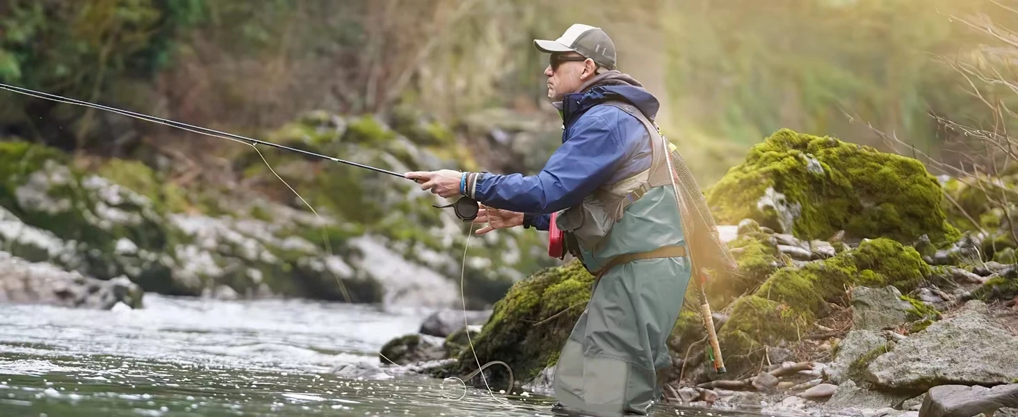 Vadeadores de pesca Goture para hombre, modelo gris