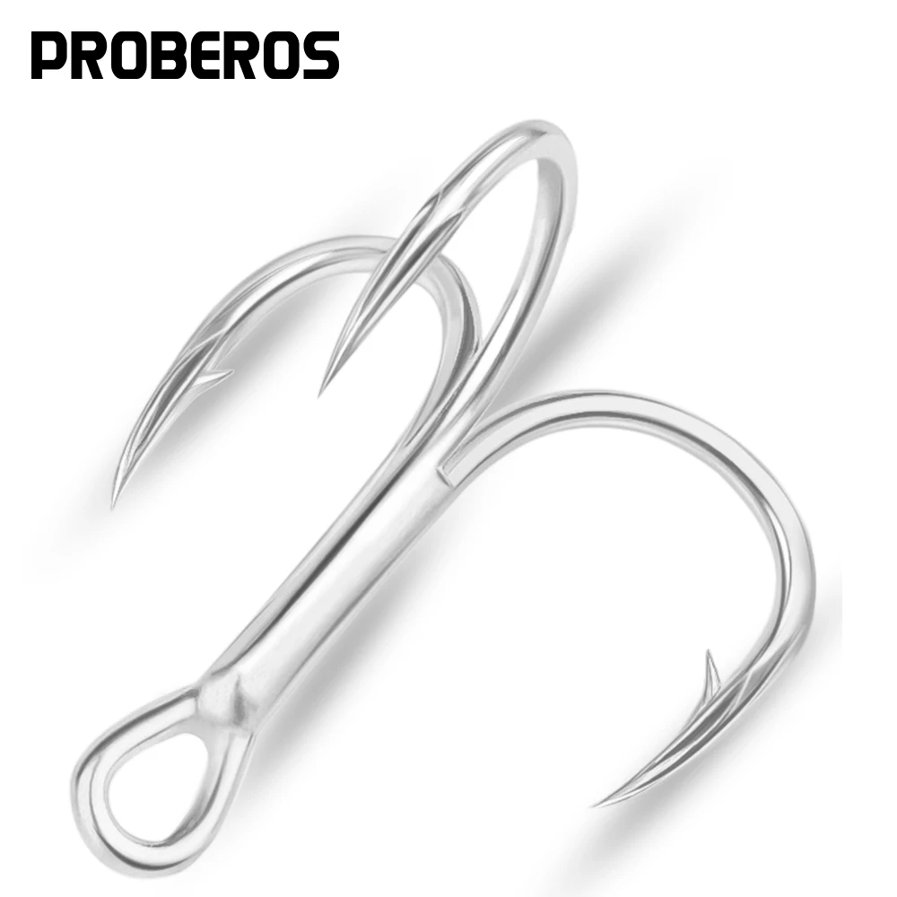 Anzuelos triples de acero al carbono PROBEROS – para agua salada - imagen 2