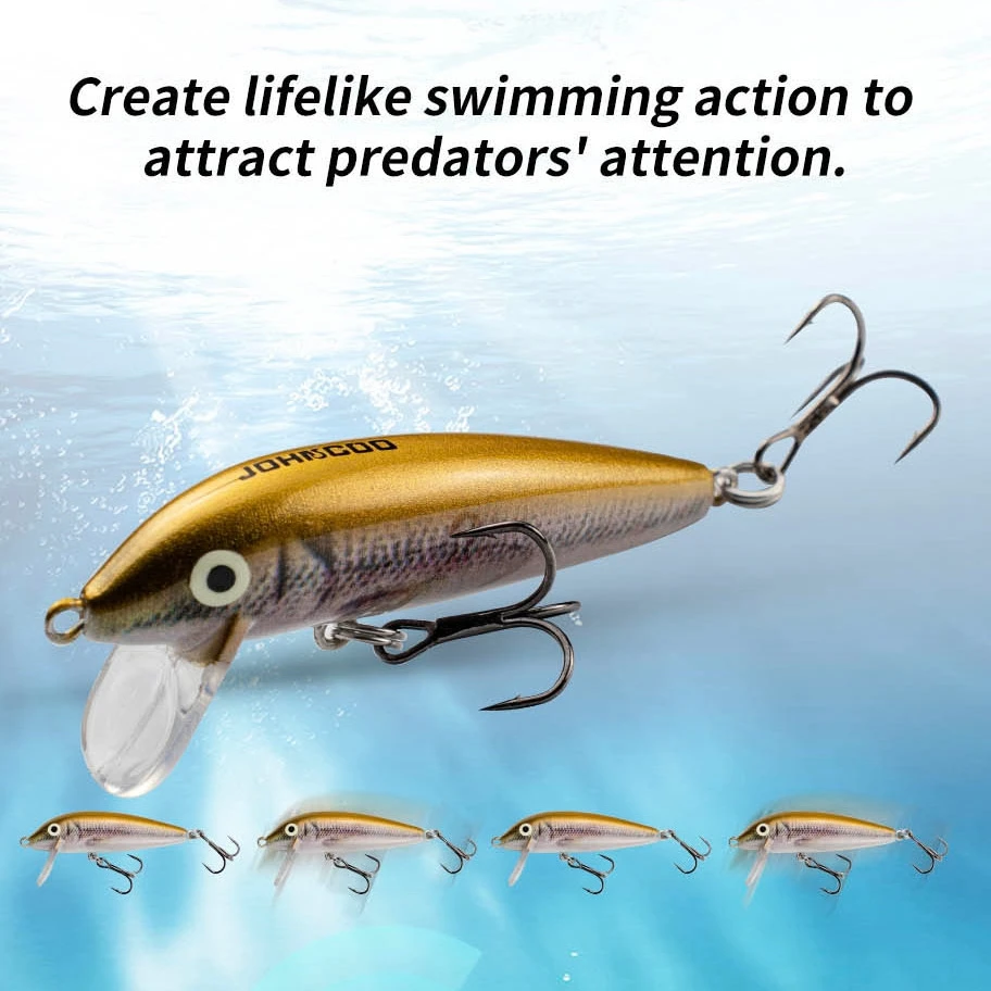 Minnow señuelo hundimiento trucha agua dulce cebo artificial - imagen 4
